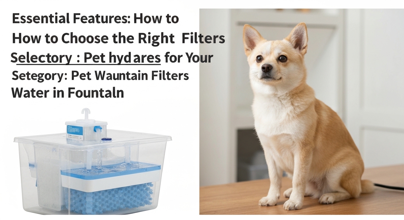 Essential Features: How to Choose the Right Filters for Your Pet Water Fountain